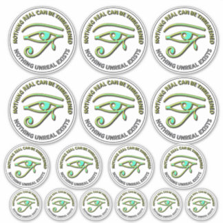 Niets echt kan bedreigd worden sticker