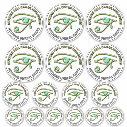 Niets echt kan bedreigd worden sticker (Voorkant)