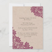 Niets Fancy, alleen houden van. Huwelijksuitnodigi Kaart (Achterkant)