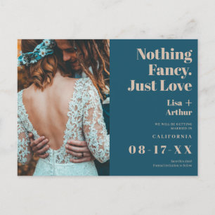 Niets fancy alleen liefde foto blauwgroen behalve  briefkaart