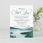 Niets Fancy Alleen liefde Green Lake Tahoe Wedding Kaart (Staand voorkant)