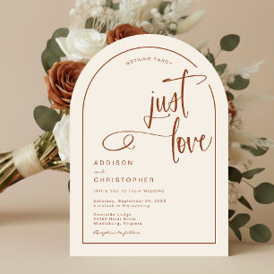 Niets Fancy Alleen Liefde Handgeschreven Script We Kaart