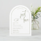 Niets Fancy Alleen Liefde Handgeschreven Script We Kaart (Staand voorkant)