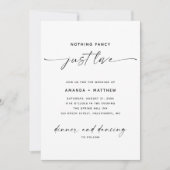 Niets Fancy Alleen Liefde - Minimalistische Fotobr Kaart (Voorkant)