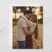 Niets Fancy Alleen liefde Mountain Photo Wedding Kaart (Achterkant)