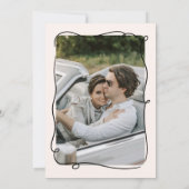 Niets Fancy Alleen Liefde Quirky & Whimsical Weddi Kaart (Achterkant)