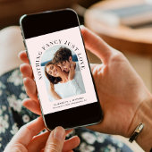 Niets Fancy Alleen Love Arch Photo Roze bruiloft Kaart