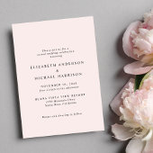 Niets Fancy Alleen Love Arch Photo Roze bruiloft Kaart