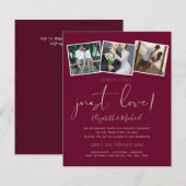 Niets Fancy bekendmaking van Liefde Elopement (Voorkant / Achterkant)