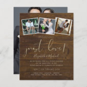 Niets Fancy bekendmaking van Liefde Elopement (Voorkant / Achterkant)