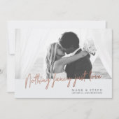 Niets Fancy bekendmaking van Liefde Elopement Kaart (Voorkant)