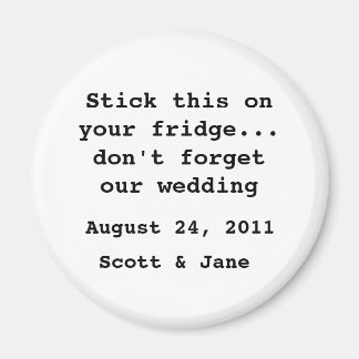 Niets Fancy bruiloft Magneet