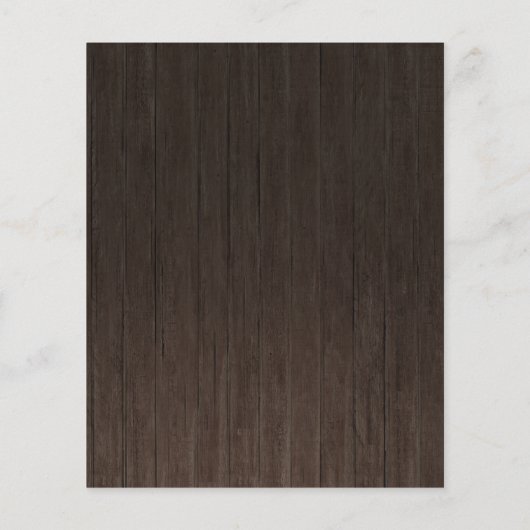 Niets Fancy Cheap Rustic Wedding Invitations (Achterkant)