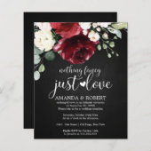 Niets Fancy Cheap Rustic Wedding Invitations (Voorkant / Achterkant)