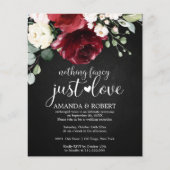 Niets Fancy Cheap Rustic Wedding Invitations (Voorkant)