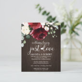 Niets Fancy Cheap Rustic Wedding Invitations (Staand voorkant)