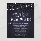 Niets Fancy Cheap Rustic Wedding Invitations (Voorkant)