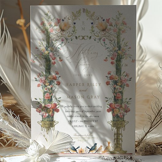 Niets Fancy Eenvoudige Huwelijksuitnodiging Kaart