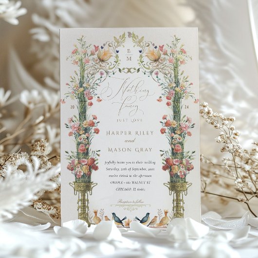 Niets Fancy Eenvoudige Huwelijksuitnodiging Kaart