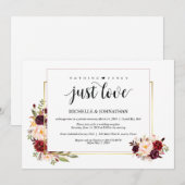 Niets fancy, Elopement Reception Kaart (Voorkant / Achterkant)