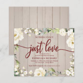 Niets Fancy Floral Cheap Weddenschap (Voorkant / Achterkant)