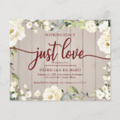 Niets Fancy Floral Cheap Weddenschap (Voorkant)