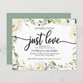 Niets Fancy Floral Cheap Weddenschap (Voorkant / Achterkant)