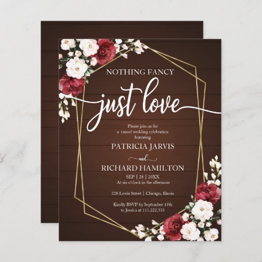 Niets Fancy Geometrische budgetweddenschappen (Voorkant / Achterkant)