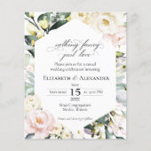 Niets fancy, gewoon houden van Boho Wedding Invita (Voorkant)