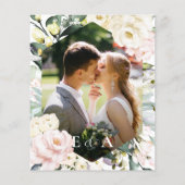 Niets fancy, gewoon houden van Boho Wedding Invita (Achterkant)