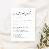 Niets Fancy gewoon houden we elopement party Kaart