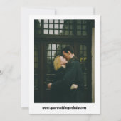 Niets Fancy Gewoon Liefde 70s Retro Script Bruilof Kaart (Achterkant)