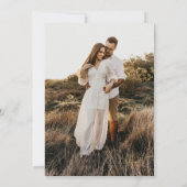 Niets Fancy Gewoon Liefde Afbeelding Casual bruilo Kaart (Achterkant)