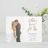 Niets Fancy Gewoon Liefde Bewaar de Datum Kaart (Staand voorkant)