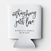 Niets Fancy gewoon liefde Blikjeskoeler (Achterkant)