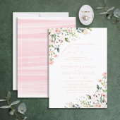 Niets Fancy gewoon Liefde Blush Pink Weddenschap Kaart