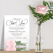 Niets Fancy gewoon Liefde Blush Roze Weddenschap Kaart