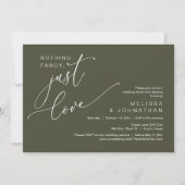 Niets Fancy, gewoon liefde, bruiloft Dancing Kaart (Voorkant)