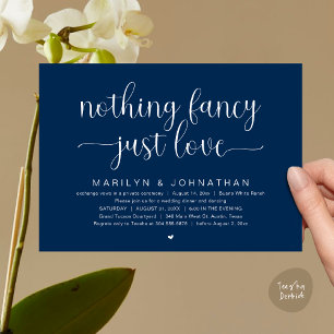 Niets Fancy, gewoon liefde, bruiloft Dancing Kaart