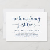 Niets Fancy, gewoon liefde, bruiloft Dancing Kaart (Voorkant)
