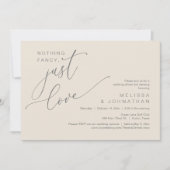 Niets Fancy, gewoon liefde, bruiloft Dancing Kaart (Voorkant)