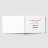 NIETS FANCY GEWOON LIEFDE Bruiloft Folie Gastenboek (Volledig)