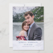 Niets Fancy Gewoon Liefde Bruiloft Gouden Bloemen Kaart (Achterkant)