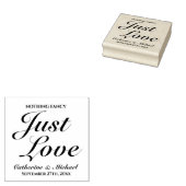 Niets fancy gewoon liefde bruiloft rubberstempel (Gestempeld)