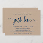 Niets Fancy, gewoon liefde, bruine kraft-opkomst i Kaart (Voorkant / Achterkant)