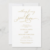 Niets Fancy gewoon Liefde Casual bruiloft Kaart (Voorkant)