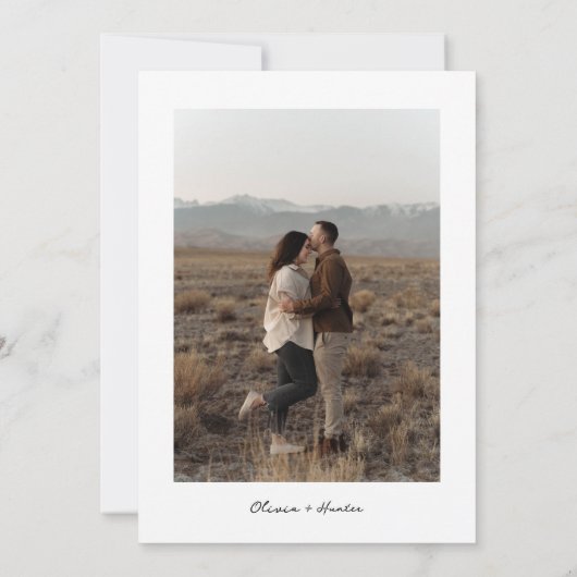 Niets Fancy, gewoon Liefde Casual huwelijksuitnodi Kaart (Achterkant)