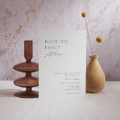 Niets Fancy, gewoon Liefde Casual huwelijksuitnodi Kaart