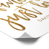 Niets Fancy gewoon liefde | Casual microhuwelijk Poster (Hoek)