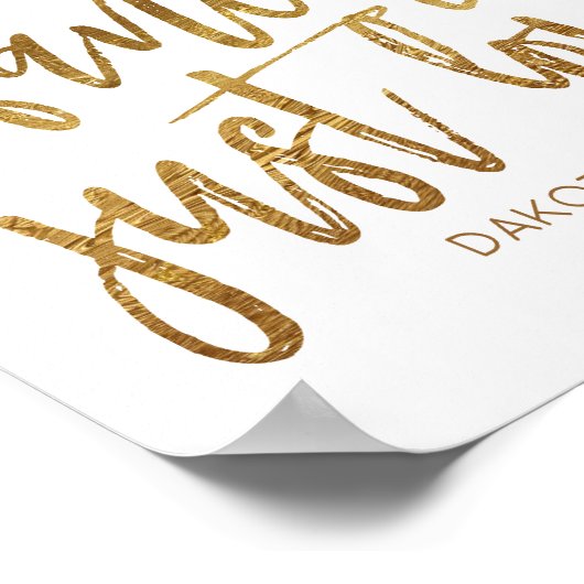 Niets Fancy gewoon liefde | Casual microhuwelijk Poster (Hoek)